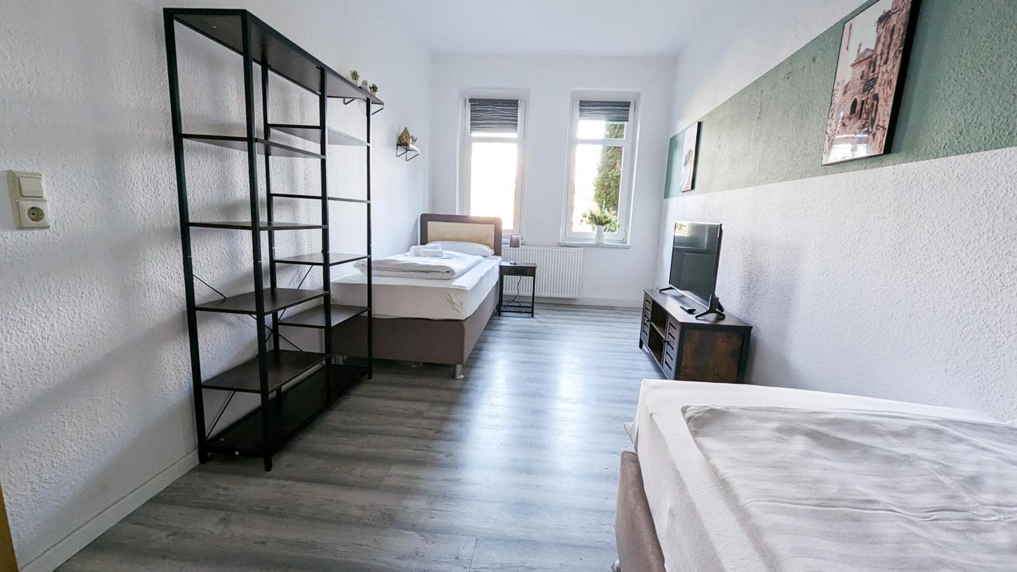 Sali-Homes Boarding Haus Monteur-Wohnungen Balkon Vollkueche Autobahnaehe Markranstädt Quarto foto